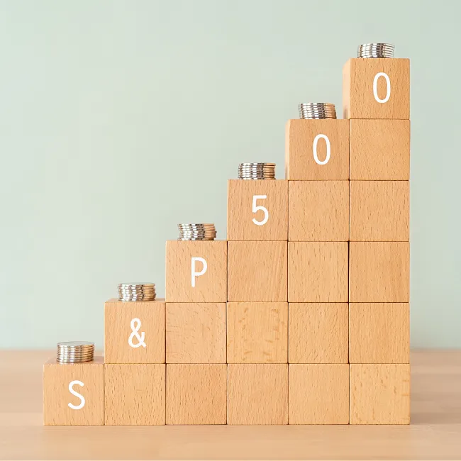 Line graph of S&P 500 showing best vs worst days clustered together